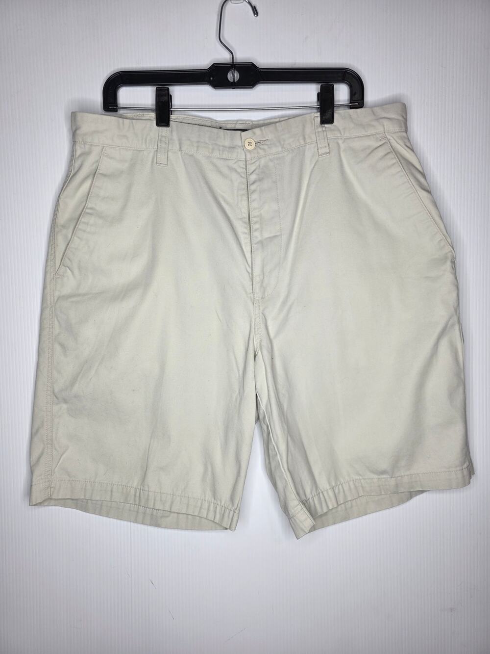 Dockers Size 36 Tan Cotton Classic Fit Flat Front Shorts Preppy Business Casual